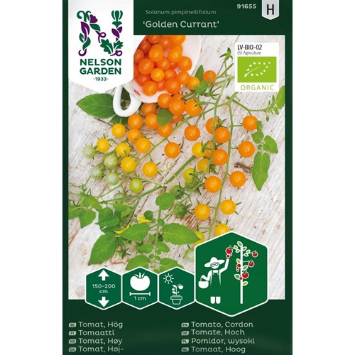 Tomat, Hög, Golden Currant, Organic