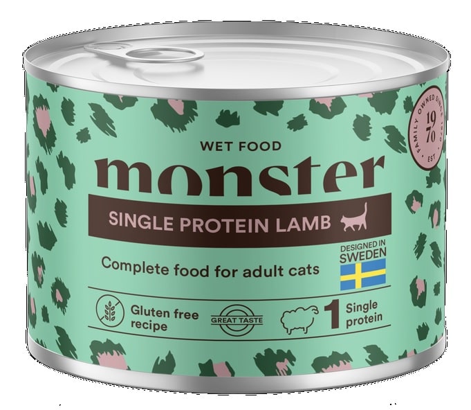 Monster Cat Adult Singel Lamb Burk 200g