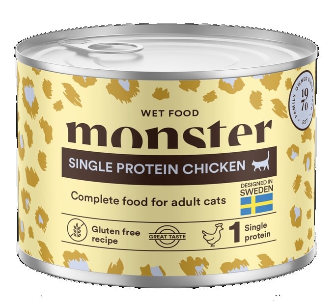 Monster Cat Adult Singel Chicken Burk 200g