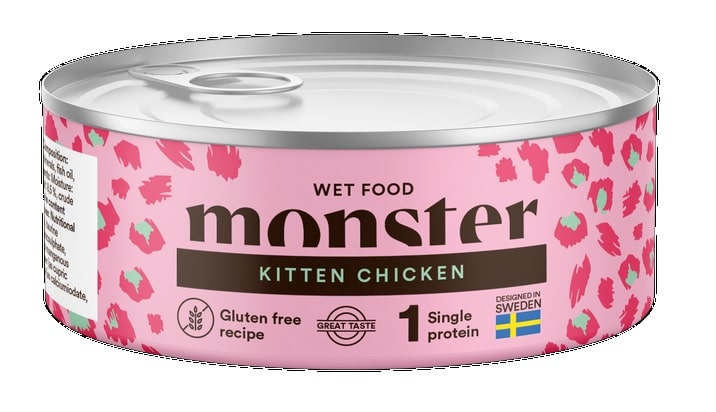Monster Cat Kitten Chicken Burk 100g