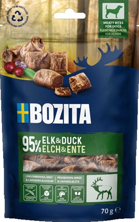Bozita Snacks MeatyBites Elk & Duck 70g
