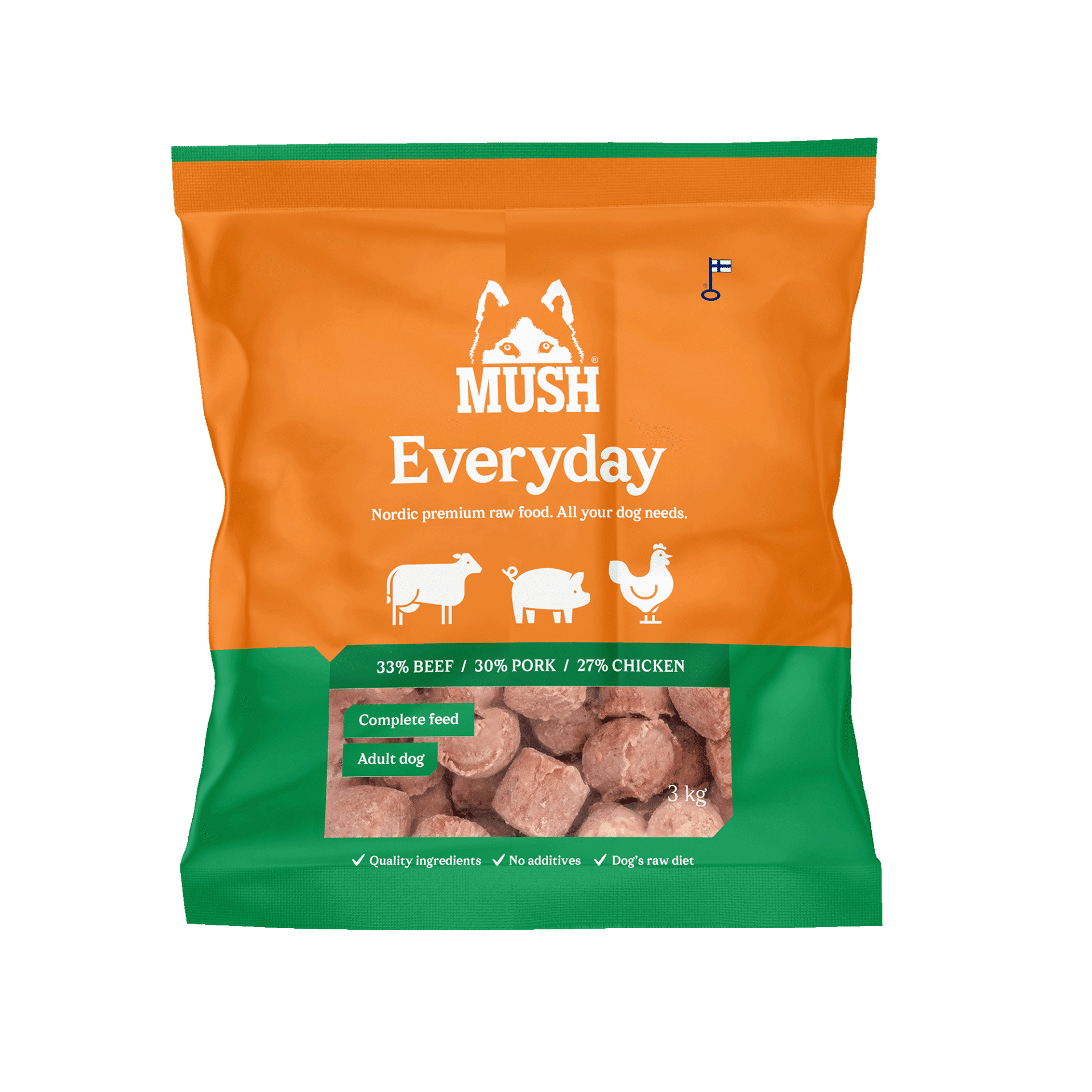 MUSH Everyday Grön 3kg
