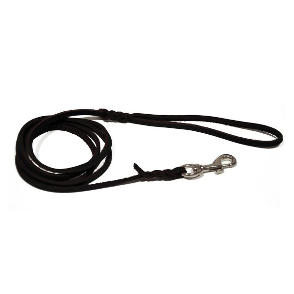 Dogman Flätat Läderkoppel M Pistolhake 1,2cm