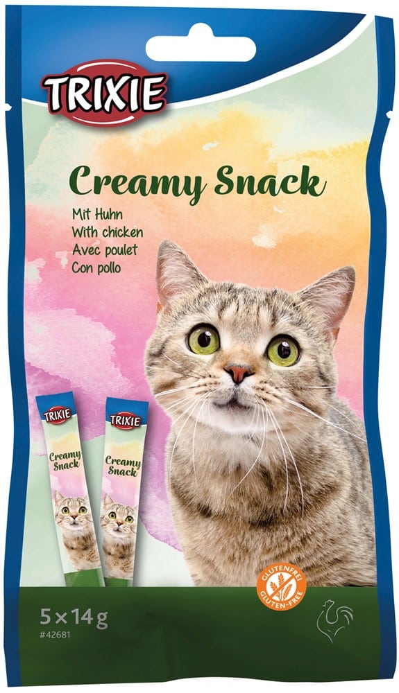 Trixie Creamy Snacks Kyckling Katt 5x14g
