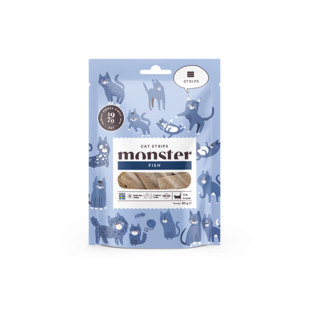 Monster Cat Strips Fish 50g