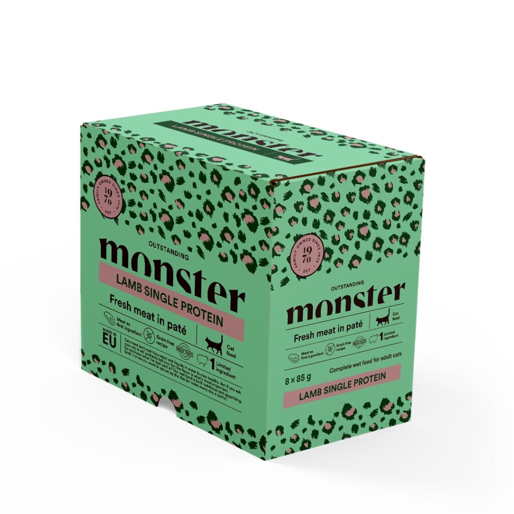 Monster Cat Pouches 8-pack Lamb