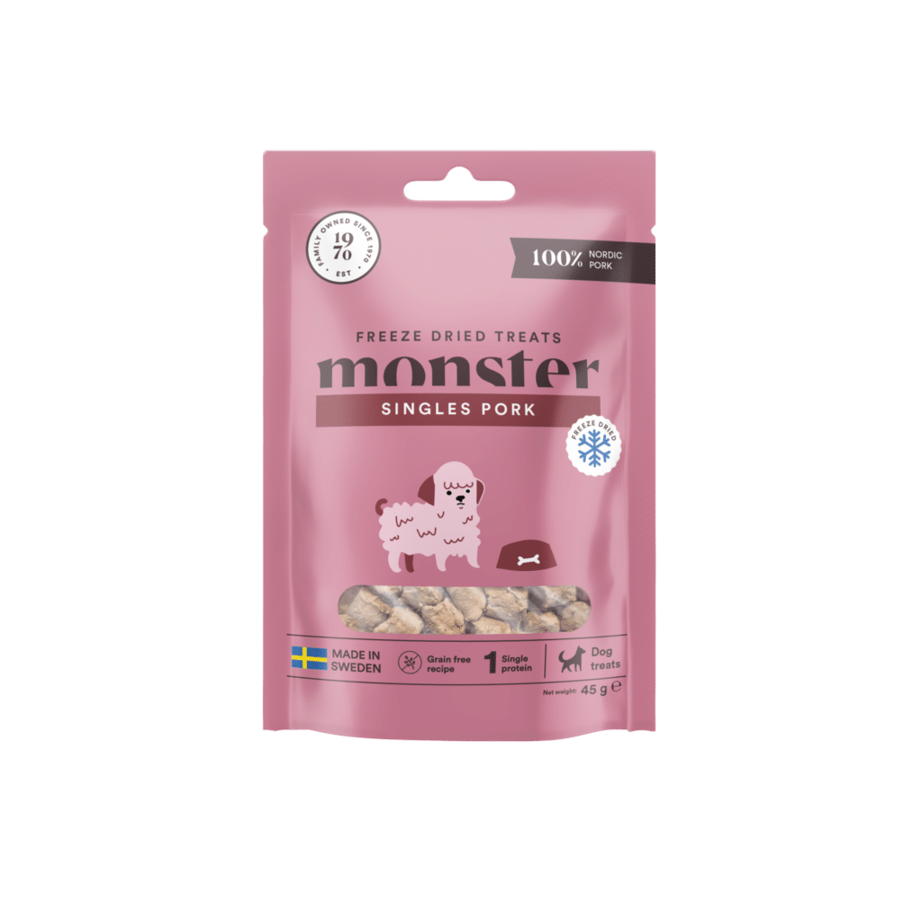 Monster Dog Treats Freeze Dried Pork 45g