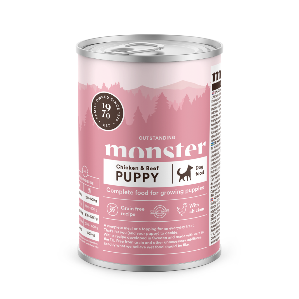 Monster Dog Puppy Chicken burk 400g