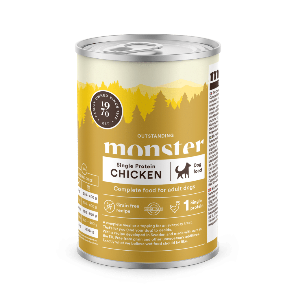 Monster Dog Adult Single Chicken burk 400g
