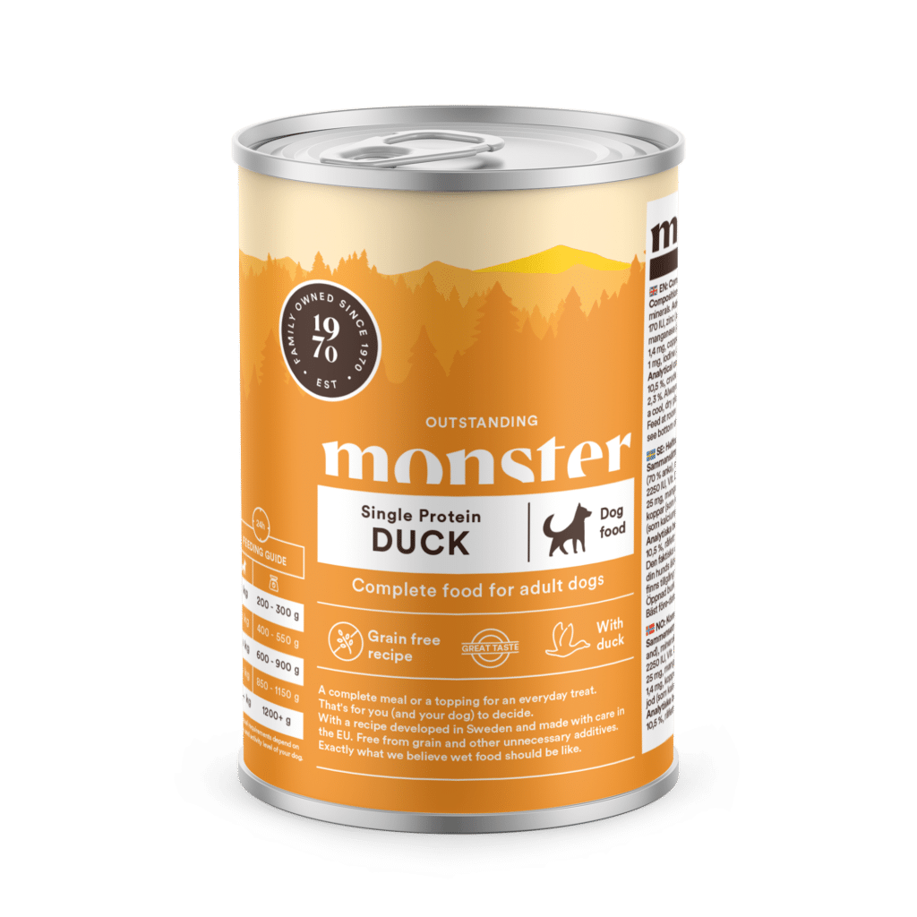 Monster Dog Adult Single Duck Burk 400g