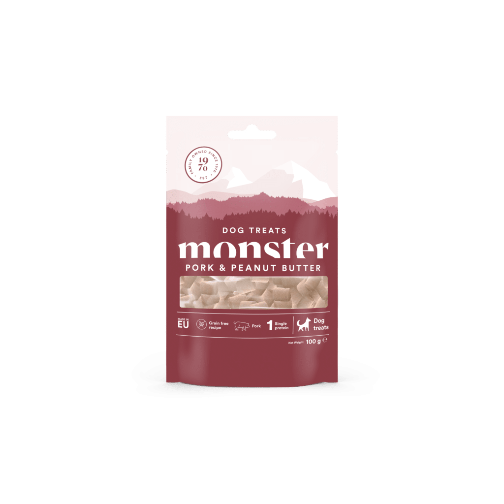 Monster Dog Baked Treats Pork/Peanut 100g