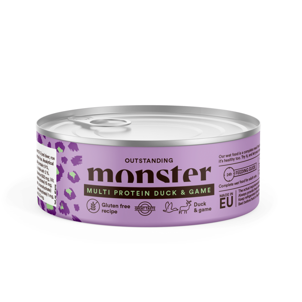 Monster Cat Burk 100g Multi Duck/Game