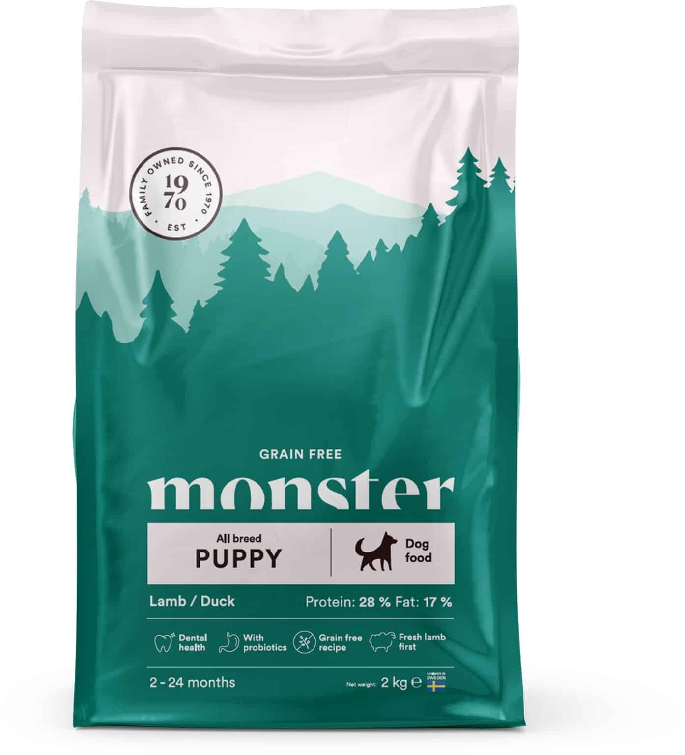 Monster Puppy All Breed Lamb/Duck 2kg