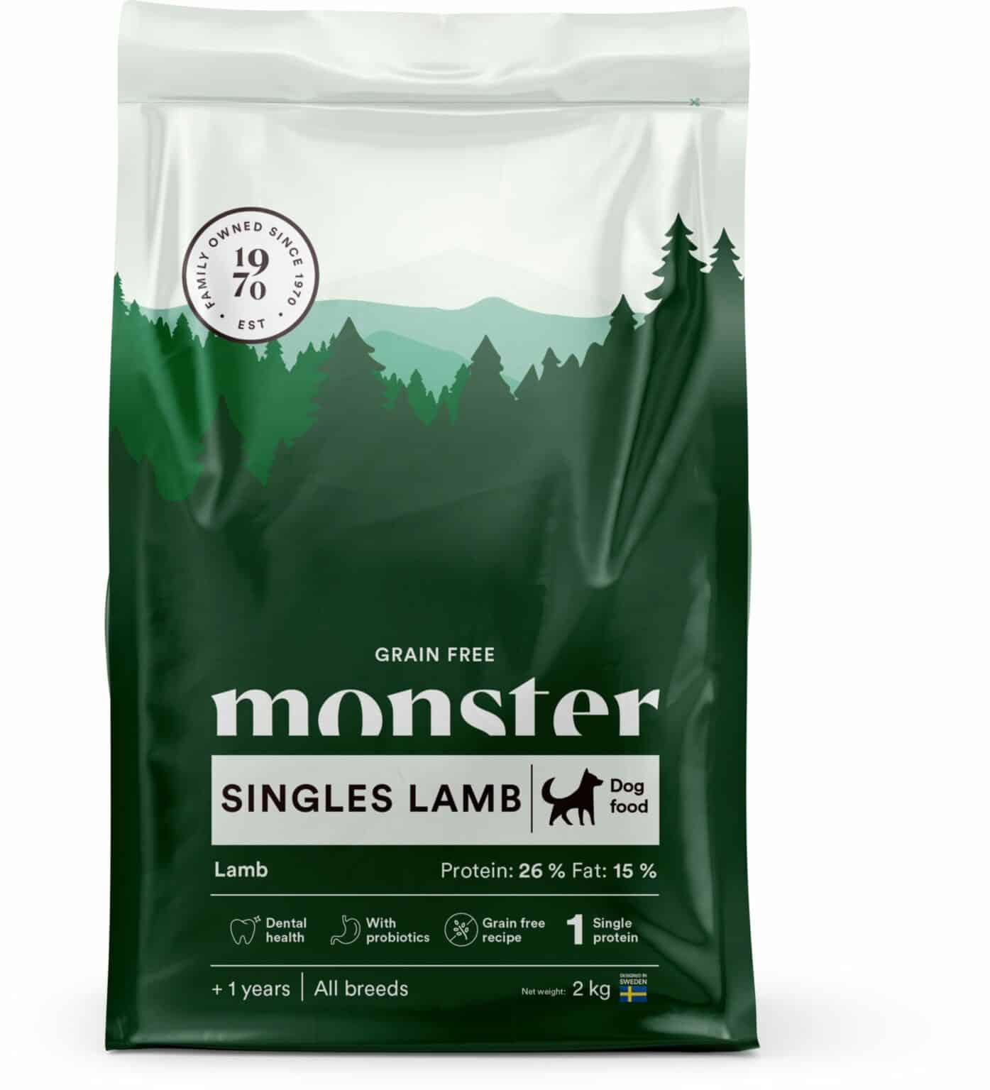 Monster Dog GF Singles Lamb 2kg