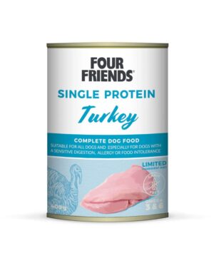 FourFriends Single Protein Turkey Burk 400g