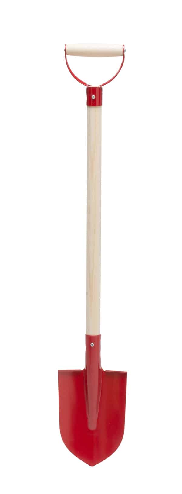 Minispade i metall, röd 69 cm