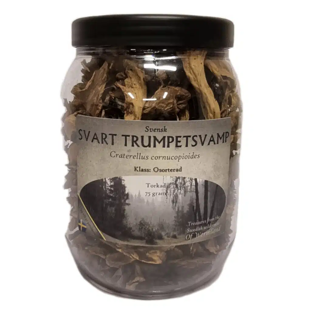 Svart trumpet hela, 1,5 lit. 75g