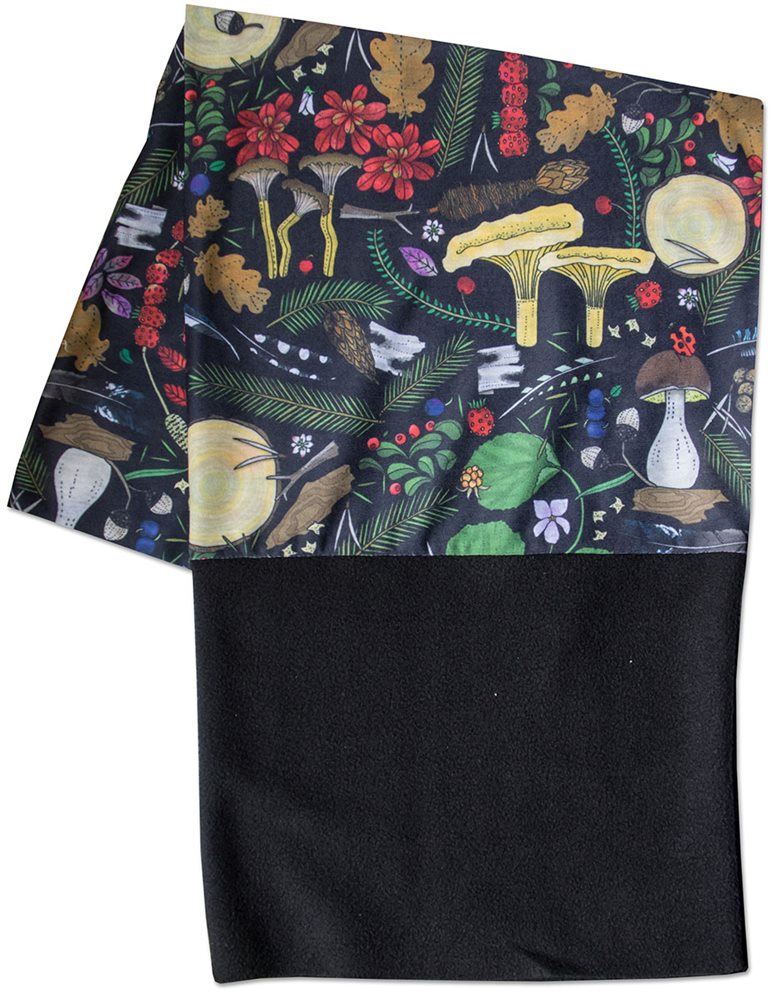 Tub med fleece Skog Multiscarf