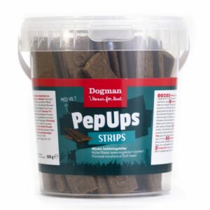 Dogman Pep Ups Strips Vilt 500g-UTGÅR