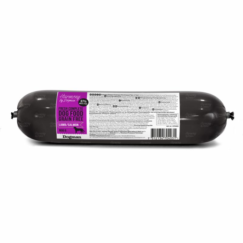 Harmony Dogfood Lamb/Salmon 800gr