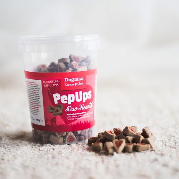 Dogman Pep Ups Duo Hearts 3-smak 500g - Bild 2