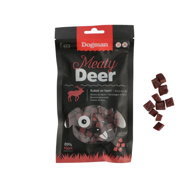 Dogman Meaty Deer Kuber Av Hjort 80g