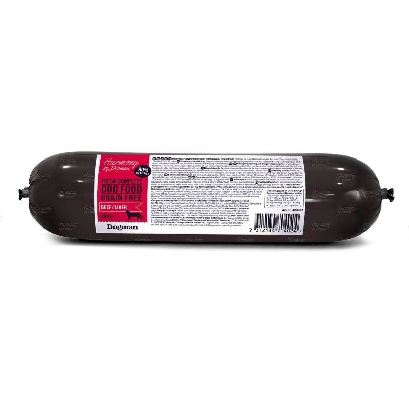 Harmony Dogfood Beef/Liver 800gr