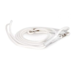 Dogman Utställningskoppel Runt Vit 0,5*120cm