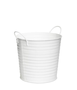 Becka Vit Metallkruka 16cm