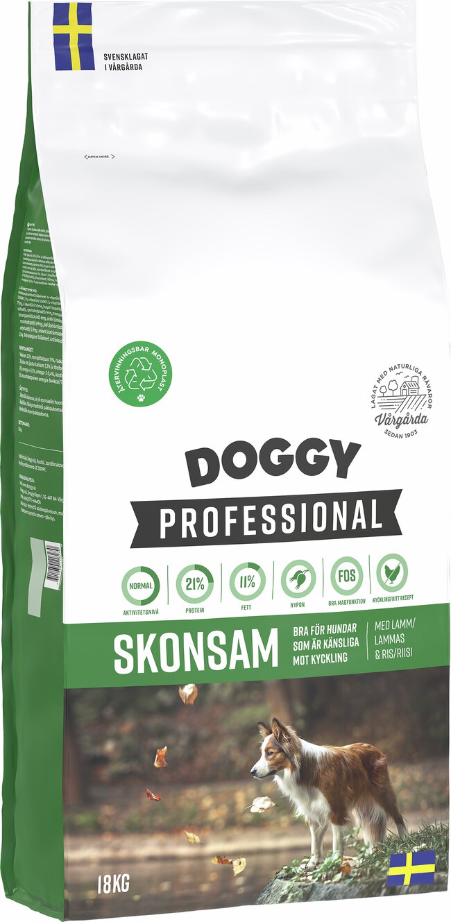 Doggy Professional Skonsam (GRÖN) 18kg