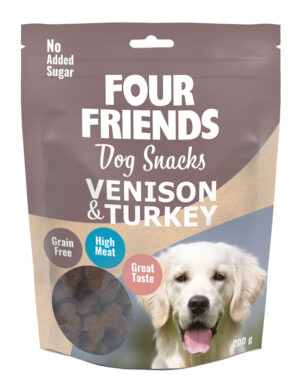 FourFriends Dog Snacks Venison & Turkey 200gr