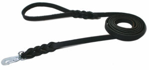 Alac koppel svart läder 12mm*180cm