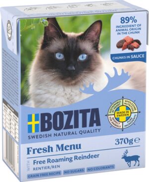 Bozita Katt Bitar i Sås med Ren 370g