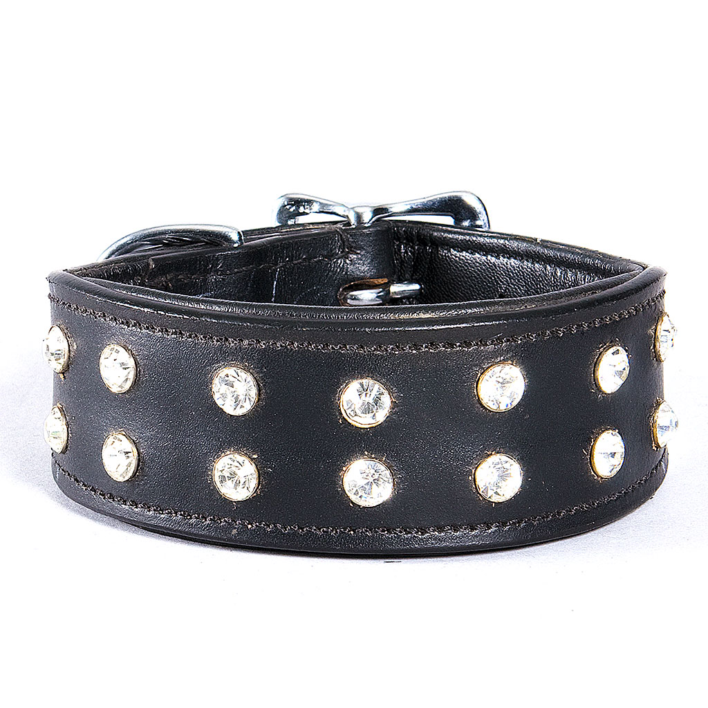 Halsband 2 stenrader 40cm