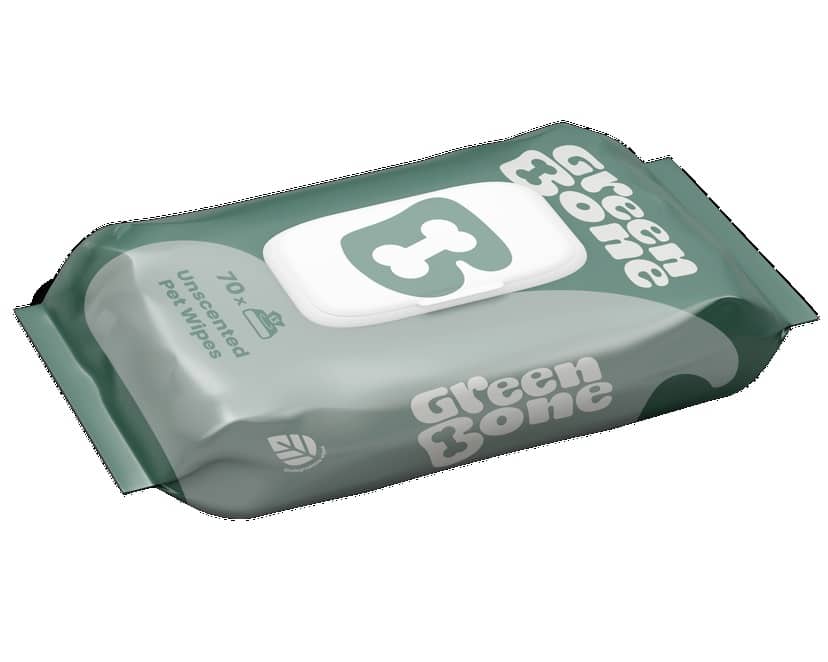 Green Bone Pet Wipes 70st
