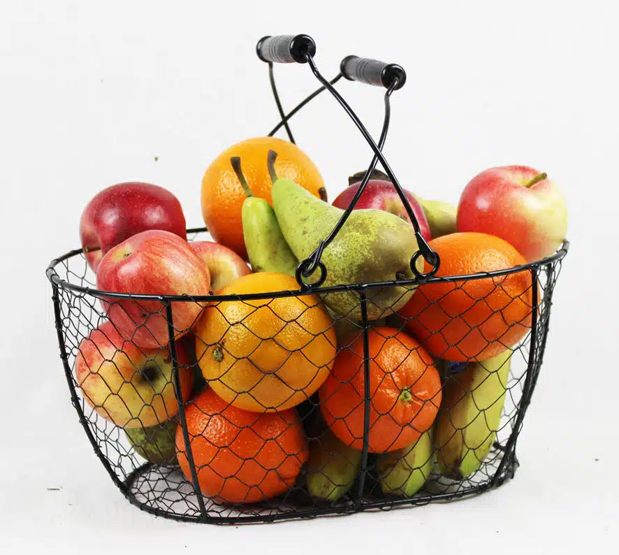 Fruktkorg i metall 33x23x15 cm