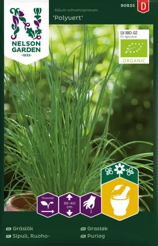 Gräslök, Vanlig, Polyvert, Organic