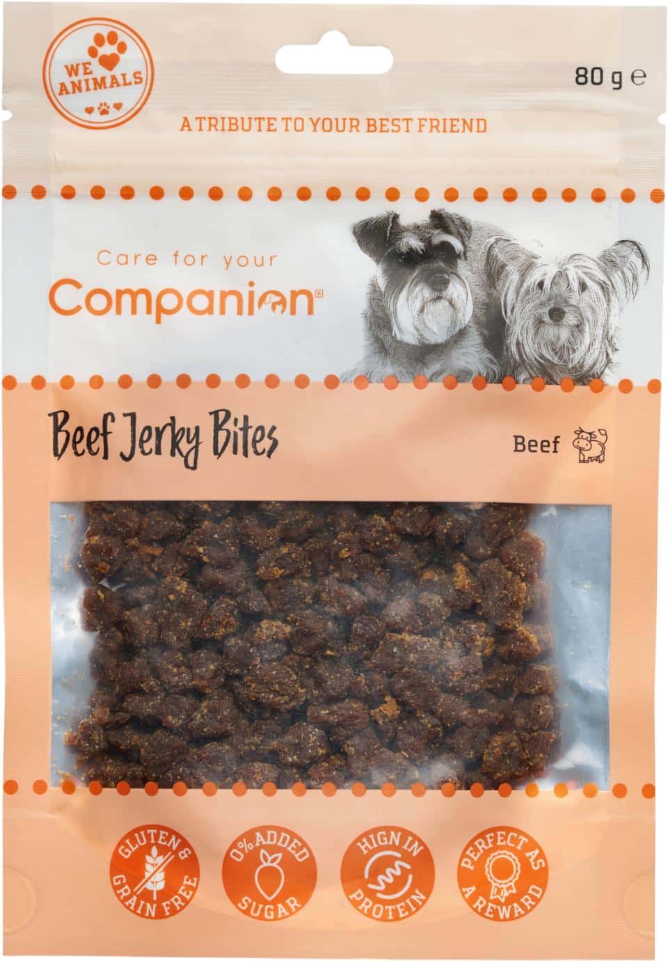 Companion Beef Jerky Bites 80g