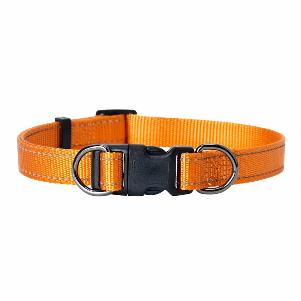 Dogman Halsband Iris Ställbart Orange 38-66cm XL
