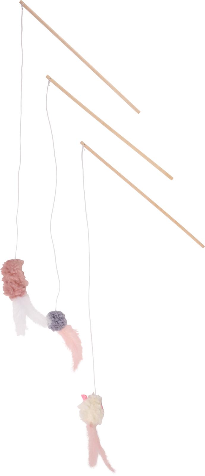 Kattspö med mjukisboll & Kattmynta