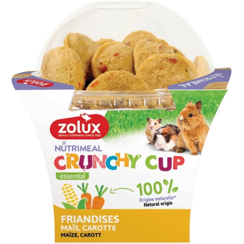 Zolux Crunchy Plain/Carrot Rabbit Treats 200g