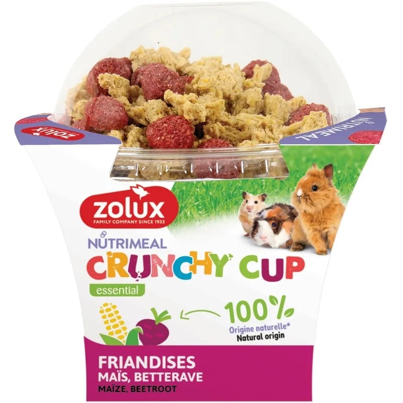 Zolux Crunchy Plain/Beetroot Rabbit Treats 130g