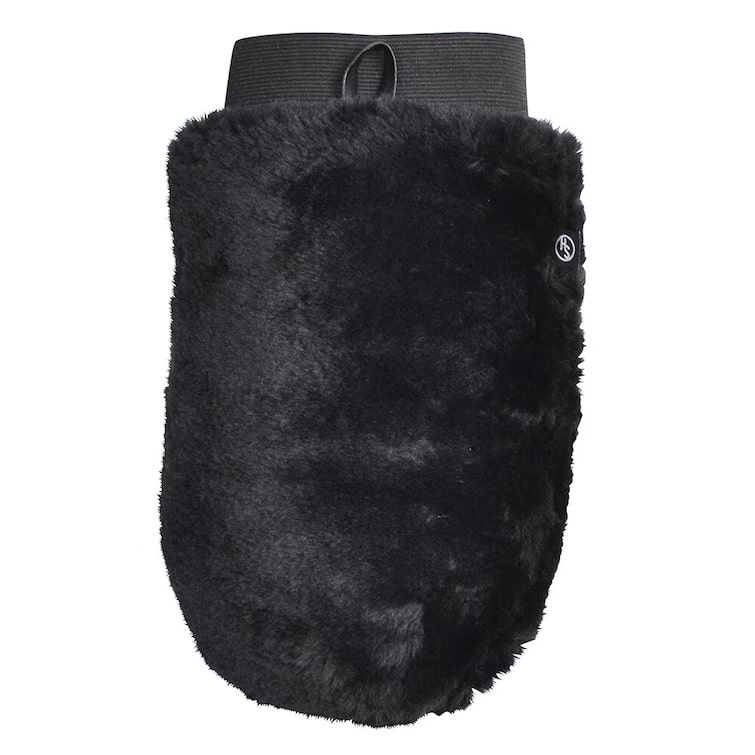 Svart Groominghandske Faux Fur
